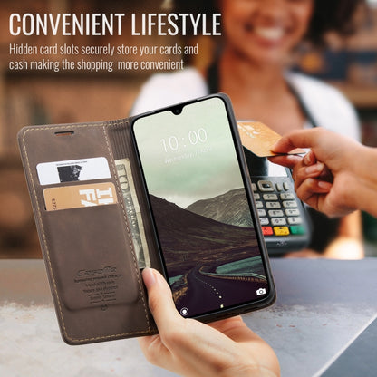 For Redmi 14C CaseMe 013 Multifunctional Horizontal Flip Leather Phone Case(Coffee) by CaseMe