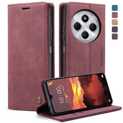 For Redmi 14C CaseMe 013 Multifunctional Horizontal Flip Leather Phone Case(Red) by CaseMe