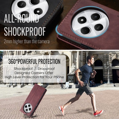 For Redmi 14C CaseMe 013 Multifunctional Horizontal Flip Leather Phone Case(Red) by CaseMe