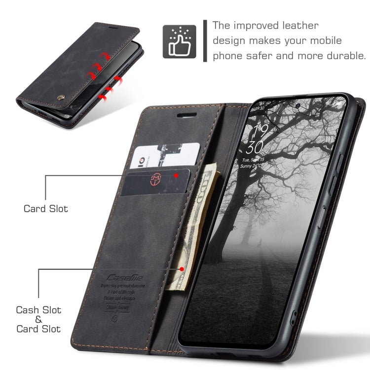 For Redmi 14C CaseMe 013 Multifunctional Horizontal Flip Leather Phone Case(Black) by CaseMe