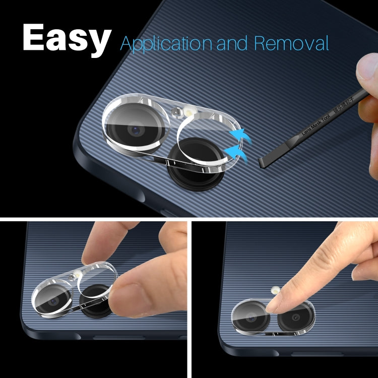 For Samsung Galaxy A06 4G NORTHJO Camera Lens Protector 3D HD Tempered Glass Film(Clear) - Galaxy Tempered Glass by NORTHJO | Online Shopping UK | buy2fix