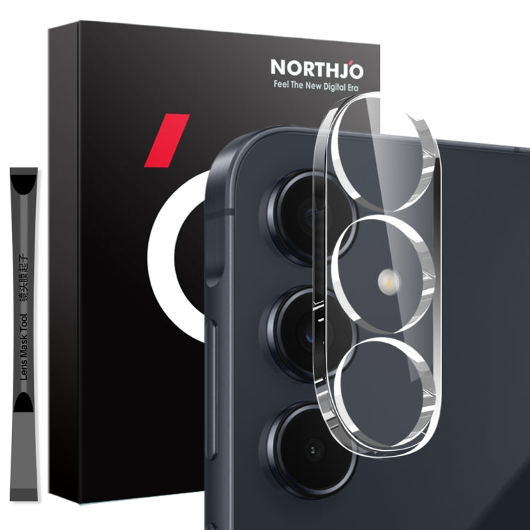For Samsung Galaxy A55 5G NORTHJO Camera Lens Protector 3D HD Tempered Glass Film(Clear) - Galaxy Tempered Glass by NORTHJO | Online Shopping UK | buy2fix