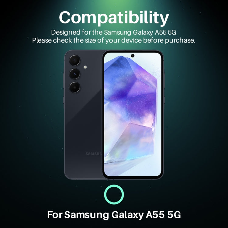 For Samsung Galaxy A55 5G NORTHJO Camera Lens Protector 3D HD Tempered Glass Film(Clear) - Galaxy Tempered Glass by NORTHJO | Online Shopping UK | buy2fix