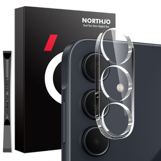 For Samsung Galaxy A35 5G NORTHJO Camera Lens Protector 3D HD Tempered Glass Film(Clear) - Galaxy Tempered Glass by NORTHJO | Online Shopping UK | buy2fix