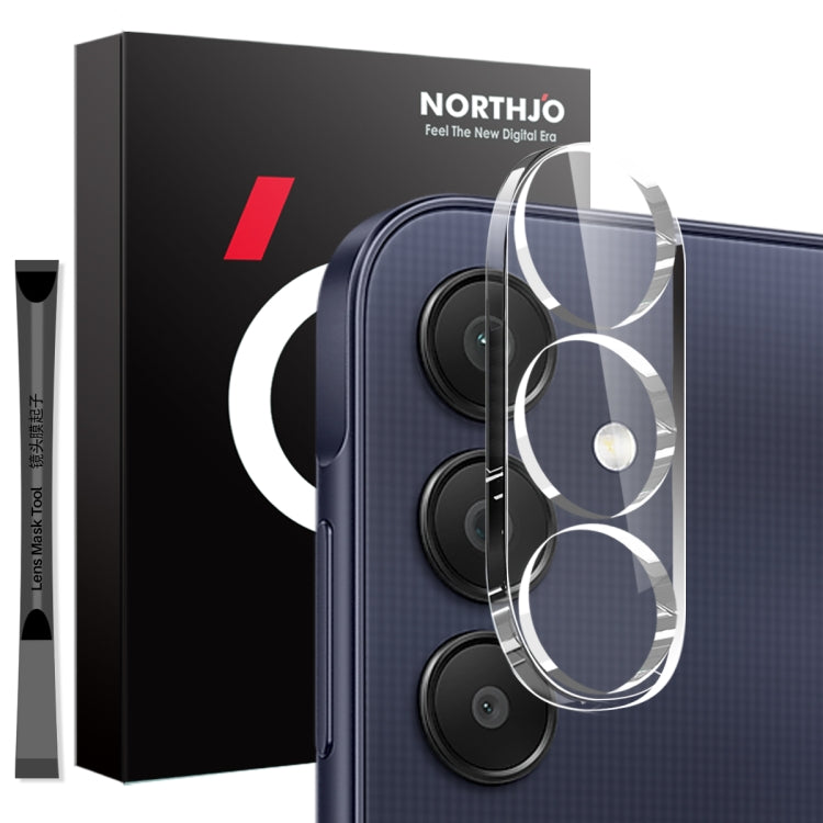 For Samsung Galaxy A25 5G NORTHJO Camera Lens Protector 3D HD Tempered Glass Film(Clear) - Galaxy Tempered Glass by NORTHJO | Online Shopping UK | buy2fix