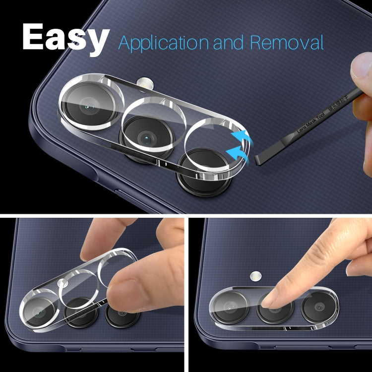 For Samsung Galaxy A25 5G NORTHJO Camera Lens Protector 3D HD Tempered Glass Film(Clear) - Galaxy Tempered Glass by NORTHJO | Online Shopping UK | buy2fix