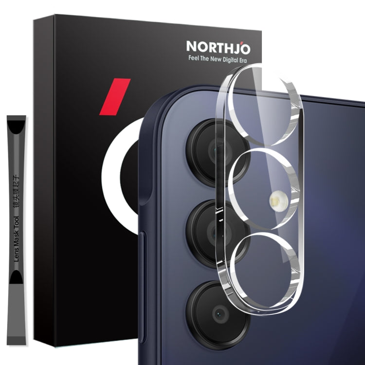 For Samsung Galaxy A15 4G / 5G NORTHJO Camera Lens Protector 3D HD Tempered Glass Film(Clear) - Galaxy Tempered Glass by NORTHJO | Online Shopping UK | buy2fix