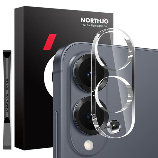 For Samsung Galaxy S25 Edge 5G NORTHJO Camera Lens Protector 3D HD Tempered Glass Film(Clear)