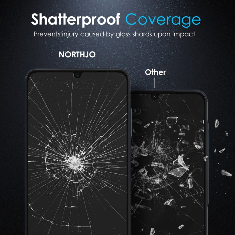 For Samsung Galaxy A06 4G NORTHJO A++ Screen Full Glue Silk Printing Tempered Glass Film - Galaxy Tempered Glass by NORTHJO | Online Shopping UK | buy2fix
