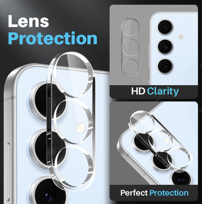 For Samsung Galaxy S24 FE 5G NORTHJO 3 in 1 Clear Phone Case with Screen Protector Lens Film - Galaxy S24 FE 5G Cases by NORTHJO | Online Shopping UK | buy2fix