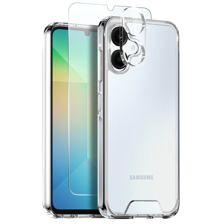 For Samsung Galaxy A06 4G NORTHJO 3 in 1 Clear Phone Case with Screen Protector Lens Film - Galaxy Phone Cases by NORTHJO | Online Shopping UK | buy2fix