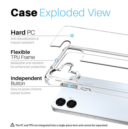 For Samsung Galaxy A06 4G NORTHJO 3 in 1 Clear Phone Case with Screen Protector Lens Film - Galaxy Phone Cases by NORTHJO | Online Shopping UK | buy2fix