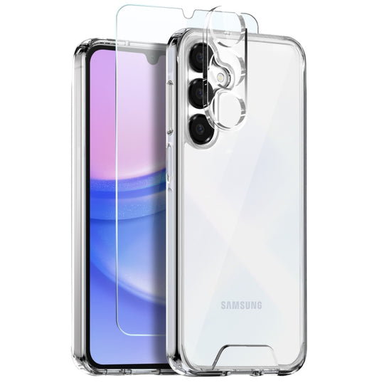 For Samsung Galaxy A15 5G / 4G NORTHJO 3 in 1 Clear Phone Case with Screen Protector Lens Film - Galaxy Phone Cases by NORTHJO | Online Shopping UK | buy2fix