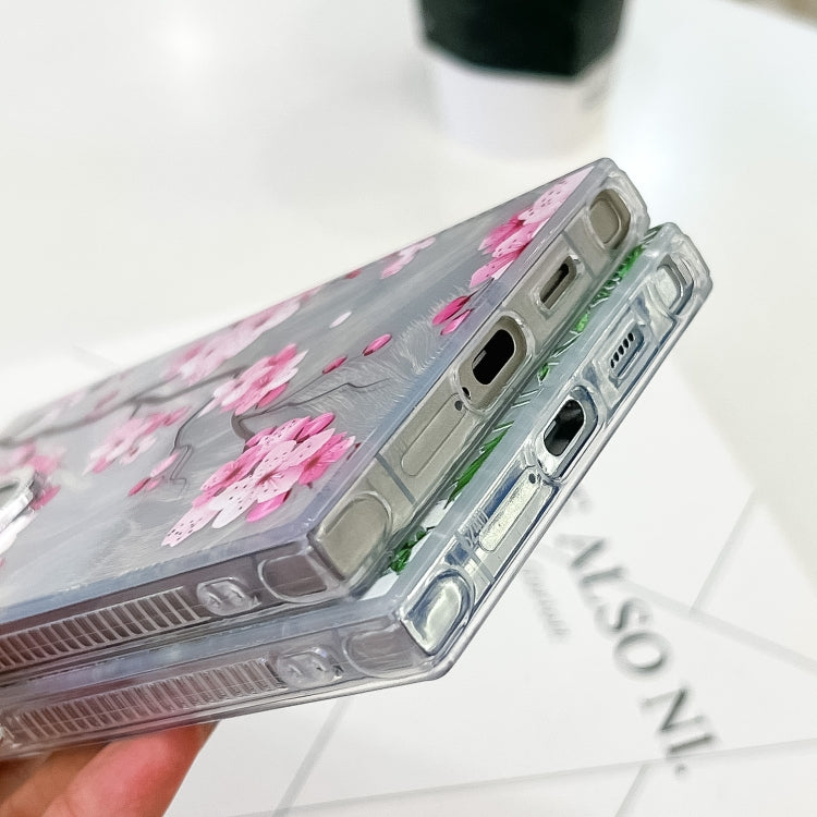 For Samsung Galaxy S25+ 5G Electroplating Flowers Plants Texture TPU Phone Case(Lilac Flowers FL16) by buy2fix