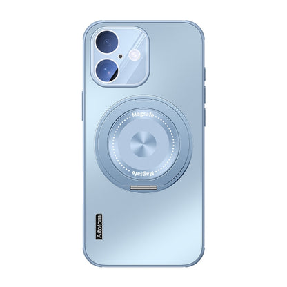 For iPhone 16 Plus Cooling MagSafe Holder Phone Case with Lens Film(Blue) - iPhone 16 Plus Cases by buy2fix | Online Shopping UK | buy2fix