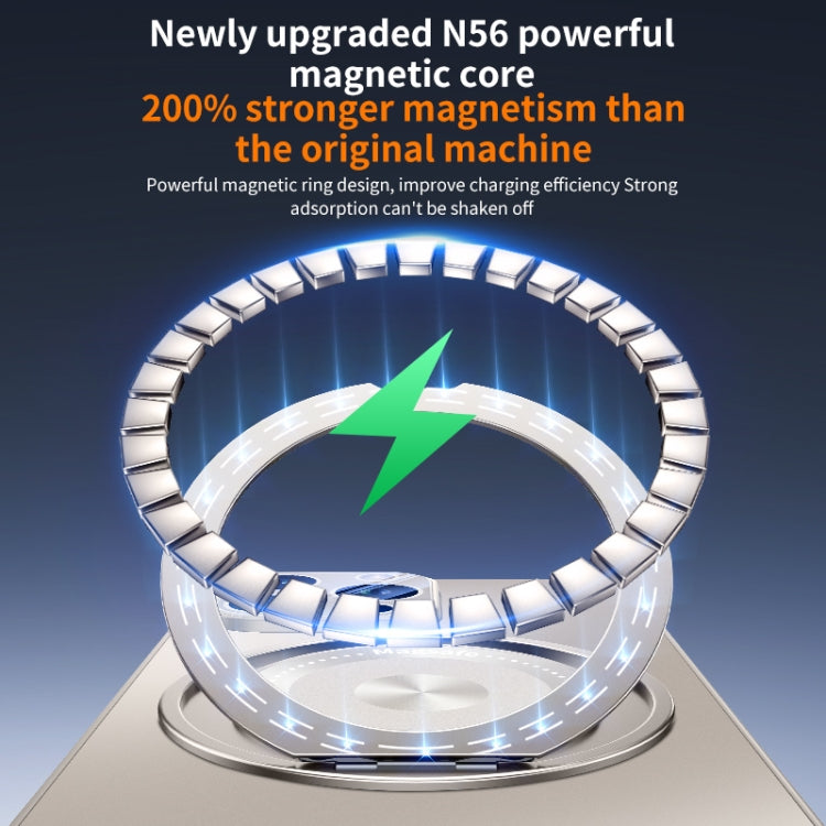 For iPhone 16 Cooling MagSafe Holder Phone Case with Lens Film(Blue) - iPhone 16 Cases by buy2fix | Online Shopping UK | buy2fix