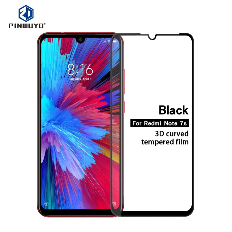 PINWUYO 9H 3D Curved Tempered Glass Film for XIAOMI Mi 9SE （black） -  by PINWUYO | Online Shopping UK | buy2fix