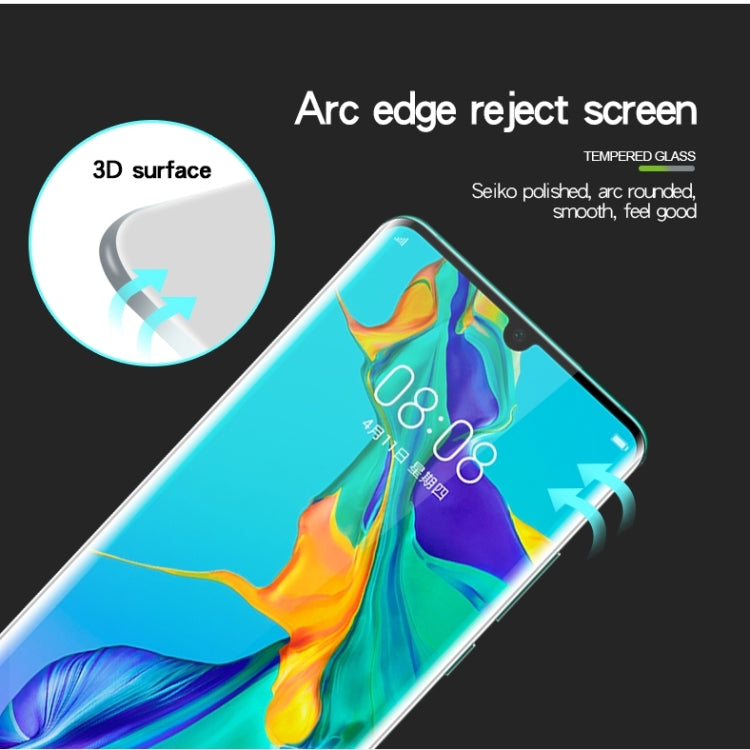 PINWUYO 9H 3D Curved Heat Bending Full Screen Tempered Glass Film for Oneplus7 pro（black） - Huawei Tempered Glass by PINWUYO | Online Shopping UK | buy2fix