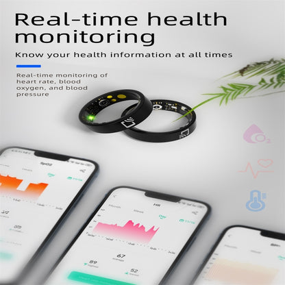 R20 SIZE 11 Smart Ring, Support Heart Rate / Blood Oxygen / Sleep Monitoring / Multiple Sports Modes(Black) - Smart Rings / Smart Telephones by buy2fix | Online Shopping UK | buy2fix