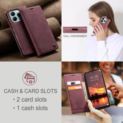 For Redmi Note 14 5G CaseMe 013 Multifunctional Horizontal Flip Leather Phone Case(Red) - Note 14 Cases by CaseMe | Online Shopping UK | buy2fix