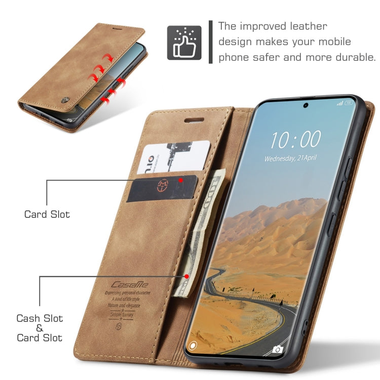 For Redmi Note 14 Pro 5G CaseMe 013 Multifunctional Horizontal Flip Leather Phone Case(Brown) by CaseMe