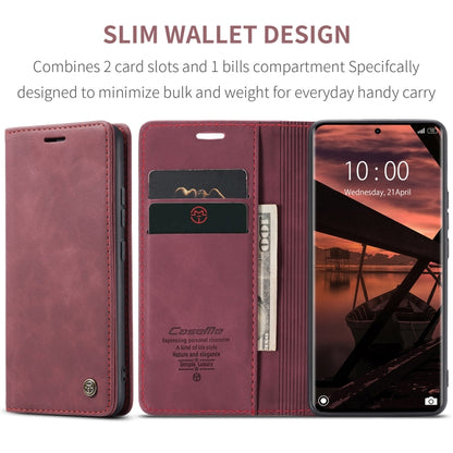 For Redmi Note 14 Pro 5G CaseMe 013 Multifunctional Horizontal Flip Leather Phone Case(Red) by CaseMe