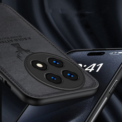 For OnePlus 13 Deer Head Cloth Skin All-inclusive Phone Case(Black) by buy2fix