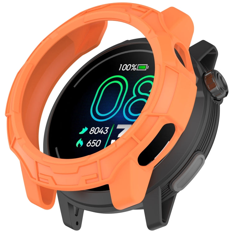 For COROS Pace Pro Armor Hollow TPU Half Coverage Watch Protective Case(Orange) by buy2fix