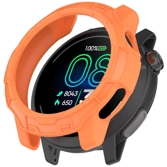 For COROS Pace Pro Armor Hollow TPU Half Coverage Watch Protective Case(Orange) by buy2fix