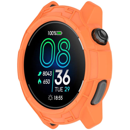 For COROS Pace Pro Armor Hollow TPU Half Coverage Watch Protective Case(Orange) by buy2fix