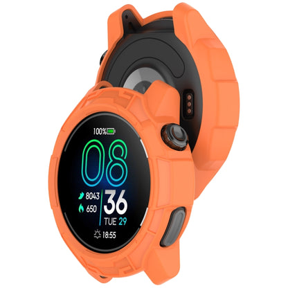 For COROS Pace Pro Armor Hollow TPU Half Coverage Watch Protective Case(Orange) by buy2fix