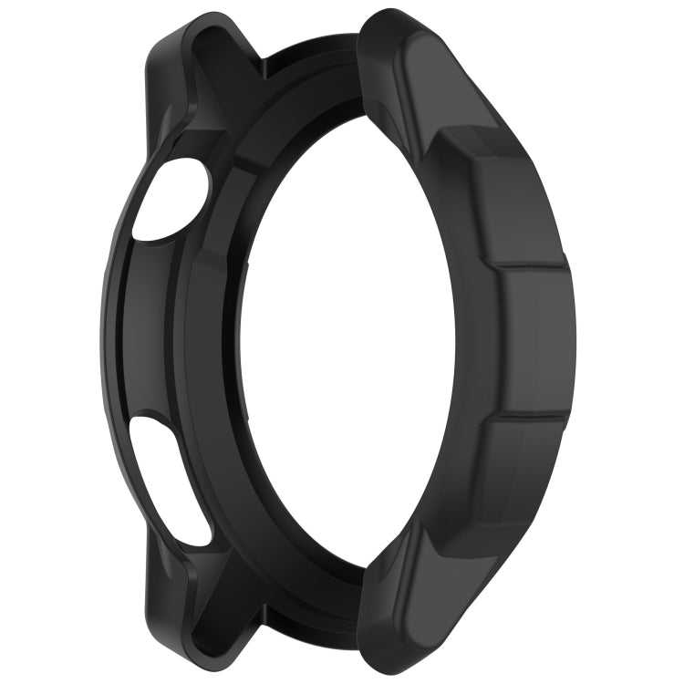 For COROS Pace Pro Armor Hollow TPU Half Coverage Watch Protective Case(Black) by buy2fix