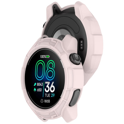 For COROS Pace Pro Armor Hollow TPU Half Coverage Watch Protective Case(Light Pink) by buy2fix