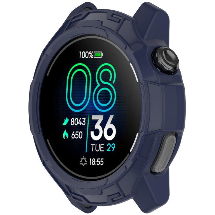 For COROS Pace Pro Armor Hollow TPU Half Coverage Watch Protective Case(Midnight Blue) by buy2fix