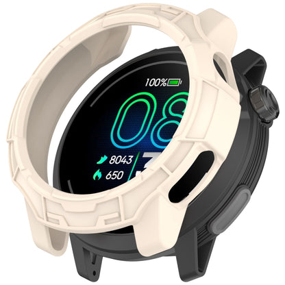 For COROS Pace Pro Armor Hollow TPU Half Coverage Watch Protective Case(Starlight) by buy2fix