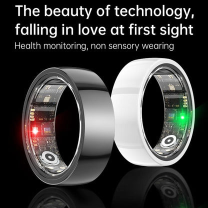 R1000 SIZE 12 Smart Ring, Support Heart Rate / Blood Oxygen / Sleep / Multiple Sports Modes(Black) by buy2fix