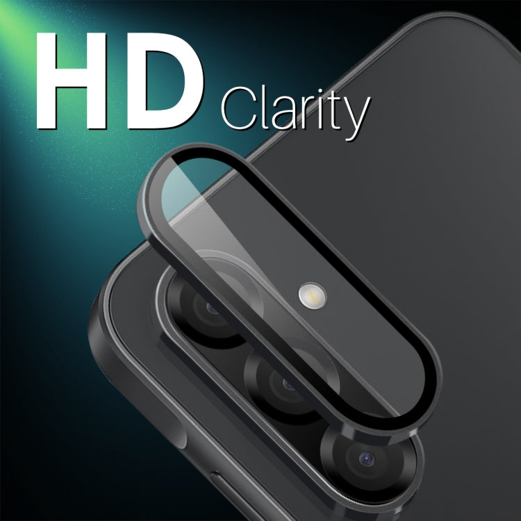 For Samsung Galaxy A56 5G NORTHJO Camera Lens Protector CD Metal Ring Tempered Glass Film(Black) - Galaxy Tempered Glass by NORTHJO | Online Shopping UK | buy2fix