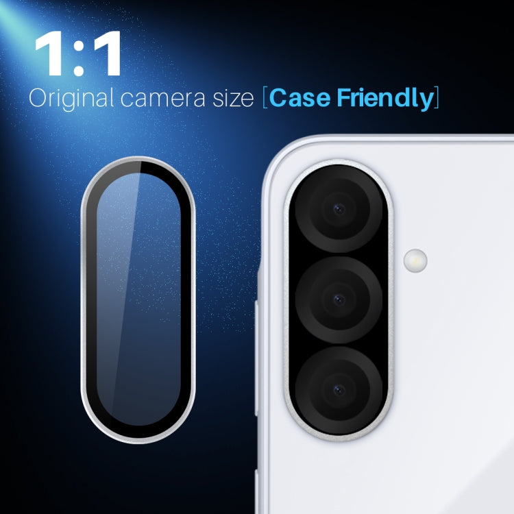 For Samsung Galaxy A26 5G NORTHJO Camera Lens Protector CD Metal Ring Tempered Glass Film(Silver) - Galaxy Tempered Glass by NORTHJO | Online Shopping UK | buy2fix