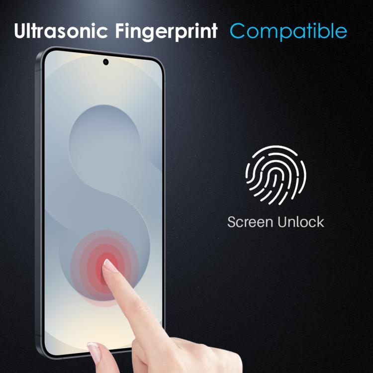For Samsung Galaxy S25 Edge 5G NORTHJO A++ Screen Full Glue Silk Printing Tempered Glass Film, Support Fingerprint Unlock - Galaxy S25 Edge 5G Tempered Glass by NORTHJO | Online Shopping UK | buy2fix