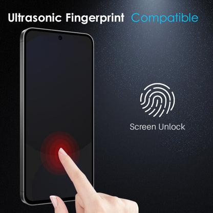 For Samsung Galaxy S25 5G NORTHJO A++ Privacy Screen Protector High Aluminium-Silicon Glass Film, Support Fingerprint Unlock - Galaxy S25 5G Tempered Glass by NORTHJO | Online Shopping UK | buy2fix