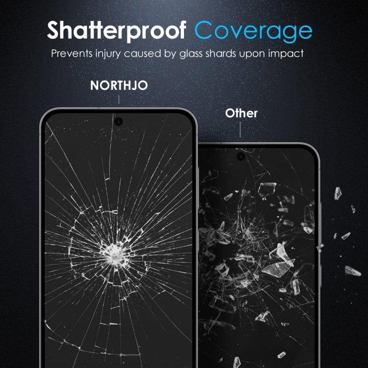 For Samsung Galaxy S25 5G NORTHJO A++ Privacy Screen Protector High Aluminium-Silicon Glass Film, Support Fingerprint Unlock - Galaxy S25 5G Tempered Glass by NORTHJO | Online Shopping UK | buy2fix