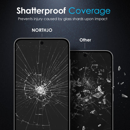 For Samsung Galaxy S25 5G NORTHJO A++ Privacy Screen Protector High Aluminium-Silicon Glass Film, Support Fingerprint Unlock - Galaxy S25 5G Tempered Glass by NORTHJO | Online Shopping UK | buy2fix