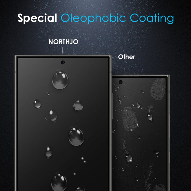 For Samsung Galaxy S25 Ultra 5G NORTHJO A++ Privacy Screen Protector High Aluminium-Silicon Glass Film, Support Fingerprint Unlock - Galaxy S25 Ultra 5G Tempered Glass by NORTHJO | Online Shopping UK | buy2fix