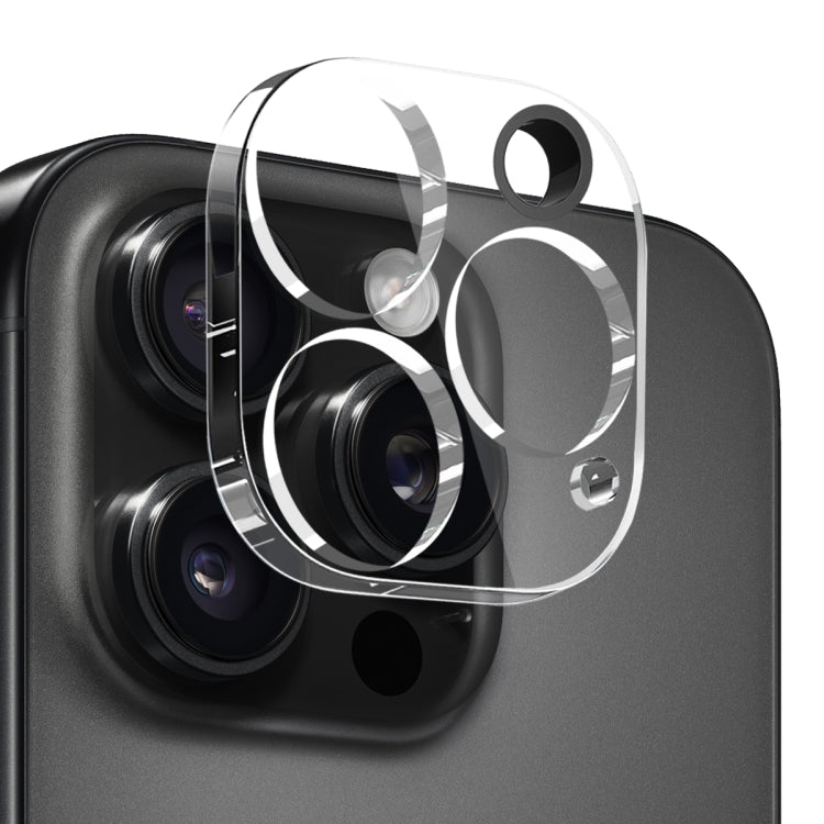 For iPhone 16 Pro NORTHJO 4 in 1 TPU Phone Case with Screen Film and Lens Film and Camera Control Button Cover(Clear) by NORTHJO