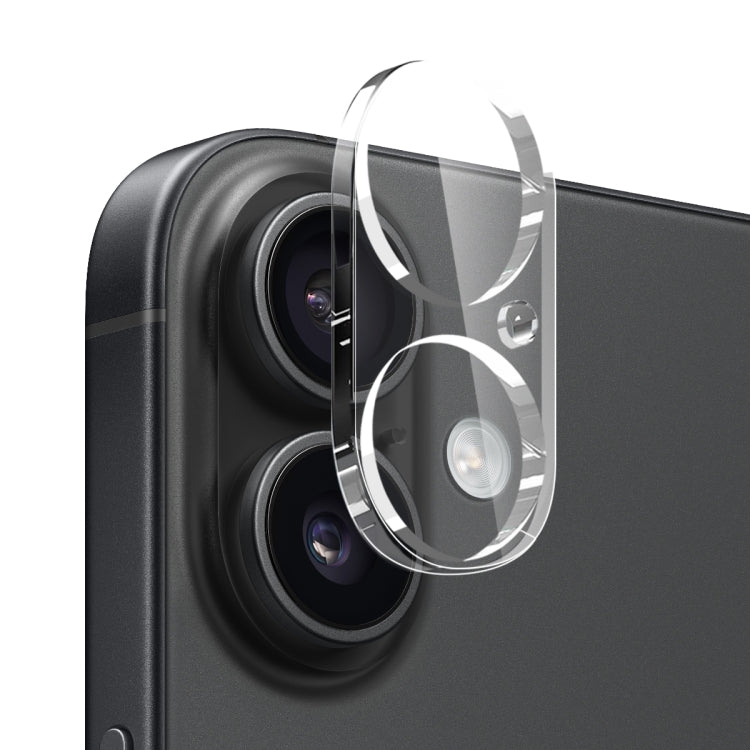 For iPhone 16 Plus NORTHJO 4 in 1 TPU Phone Case with Screen Film and Lens Film and Camera Control Button Cover(Clear) by NORTHJO