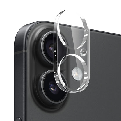 For iPhone 16 Plus NORTHJO 4 in 1 TPU Phone Case with Screen Film and Lens Film and Camera Control Button Cover(Clear) by NORTHJO