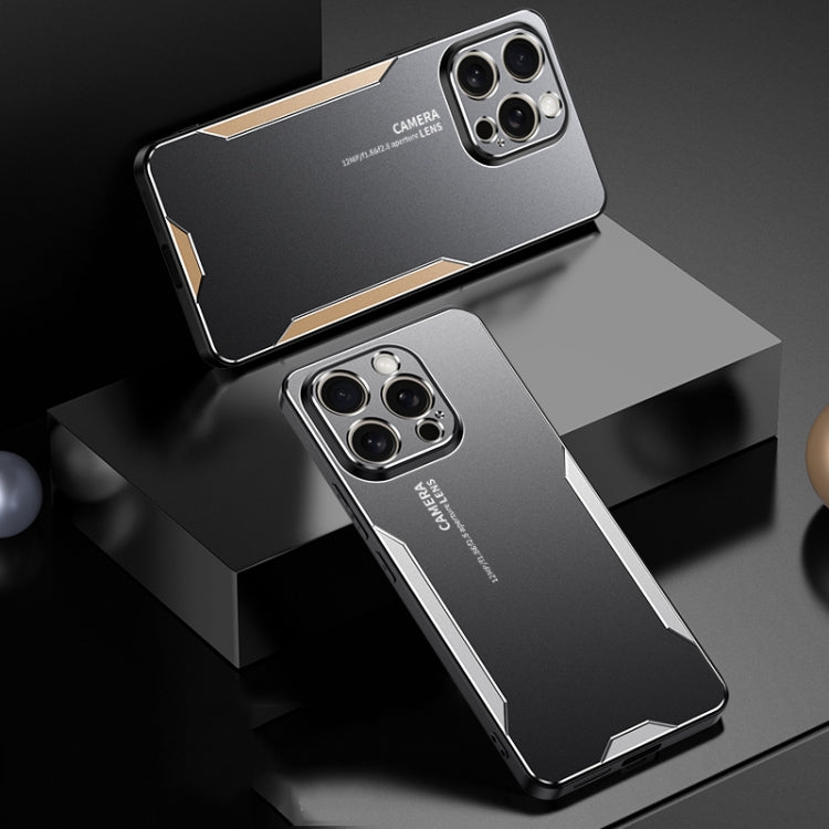 For iPhone Air Blade Series TPU Hybrid Metal Phone Case(Silver) - iPhone Air Cases by buy2fix | Online Shopping UK | buy2fix