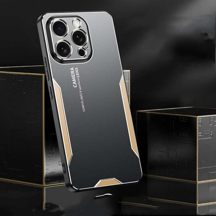 For iPhone Air Blade Series TPU Hybrid Metal Phone Case(Silver) - iPhone Air Cases by buy2fix | Online Shopping UK | buy2fix