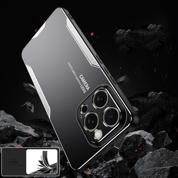 For iPhone Air Blade Series TPU Hybrid Metal Phone Case(Silver) - iPhone Air Cases by buy2fix | Online Shopping UK | buy2fix