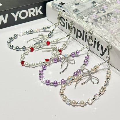 For Samsung Galaxy S25 5G Little Fresh Bow Bracelet Chain TPU Phone Case(Black) by buy2fix